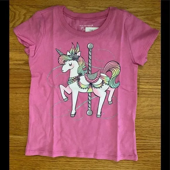 The Children’s Place Tshirt, Carousel Horse, 3T, 100% Cotton New