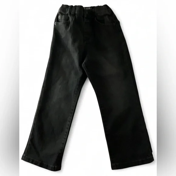 The Children’s Place Boys Black Stretch Jeans Size 4T Relaxed Fit Cotton