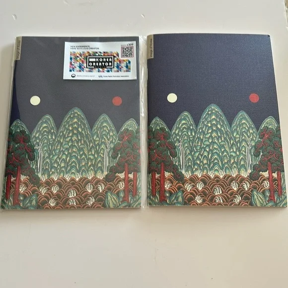 Korean Folk Painting Style Notebooks YOU WILL RECEIVE 2. BRAND NEW