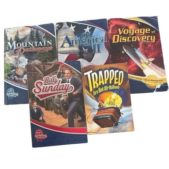 Abeka 6th Grade Reading Literature History Book Lot Homeschool Set