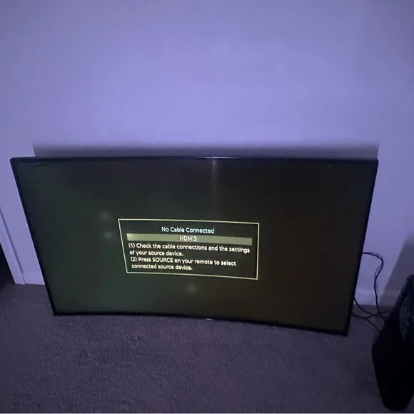 Samsung Black Curved TV