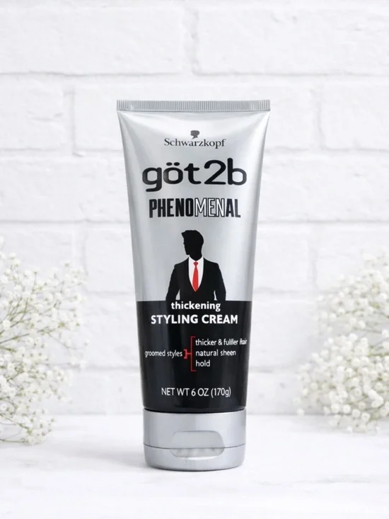 NEW Schwarzkopf got2b Phenomenal Silver Thickening Styling Cream 6oz RARE