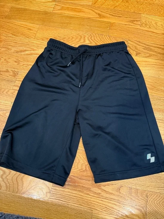 The Children's Place Black Athletic Shorts with Drawstring