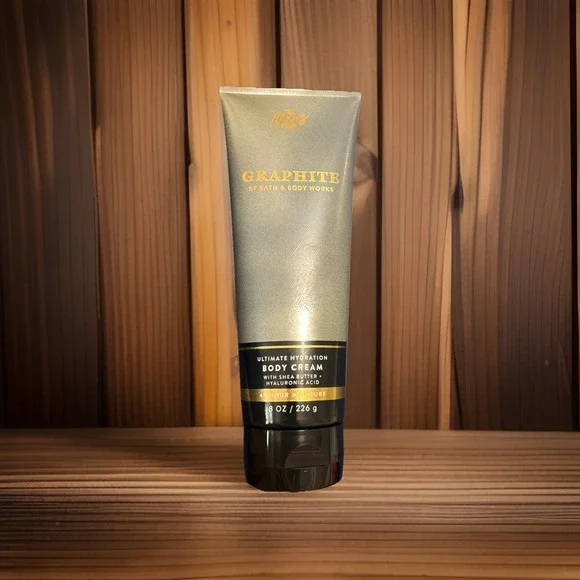 BATH‎ & BODY WORKS GRAPHITE MEN'S COLLECTION (2025) PRESENTATION BODY CREAM 8OZ
