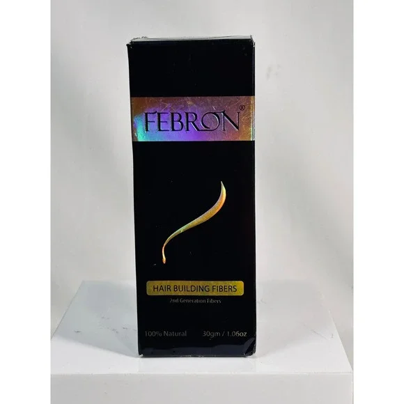 Febron Hair Building Fibers Medium Brown 30g 1.06oz Natural Thinning Hair