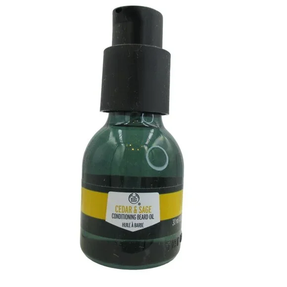 The Body Shop Cedar & Sage Conditioning Beard Oil 30ml 1 oz & Comb Skincare NEW