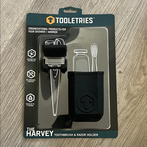 Tooletries Toothbrush & Razor Holder Set
