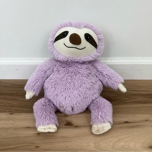 Warmies Plush Purple Sloth Stuffed Animal