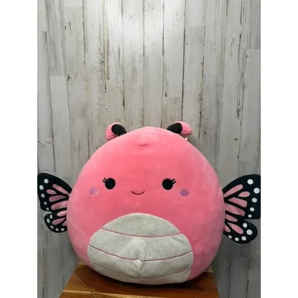 Squishmallow Andreina Pink Monarch Butterfly‎ 16