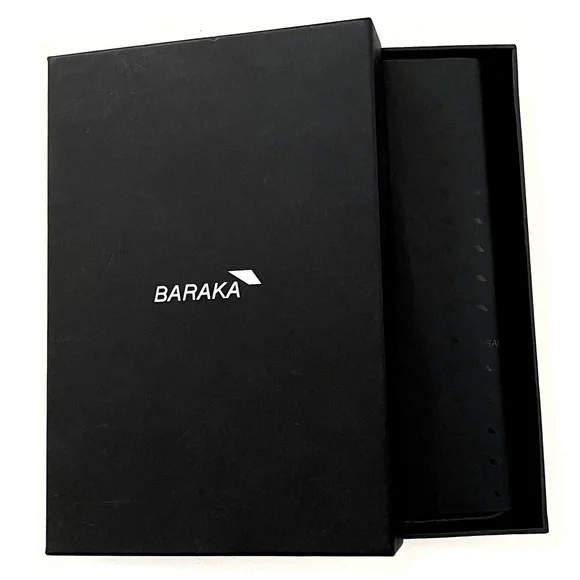 Baraka Leather Portfolio - Padfolio w/ Zip Around Closure!