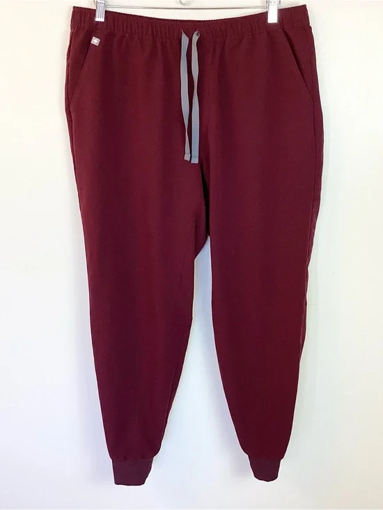 Figs Men’s Tansen Jogger Scrub Pants - Burgundy - XL
