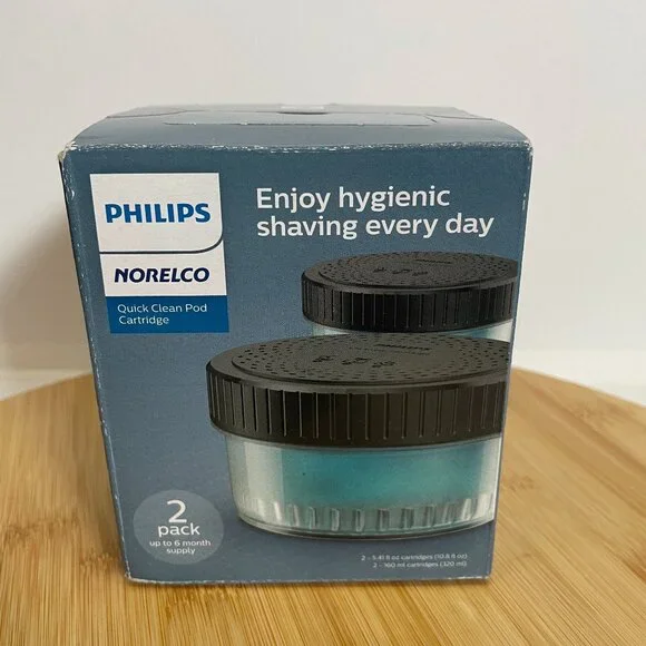 Philips Norelco Quick Clean Pod Cartridge Alcohol Free Electric Shaver Shaving