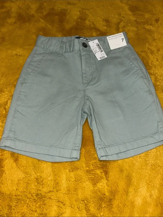 The Children's Place sage green Flat Front Boys' Shorts