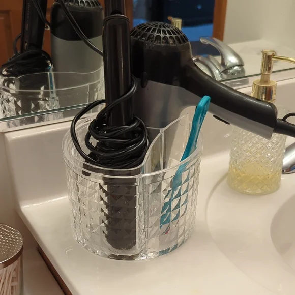 Hair Dryer / Flat Iron Holder. Or Accessories Holder For Bathroom Bedroom Vanity