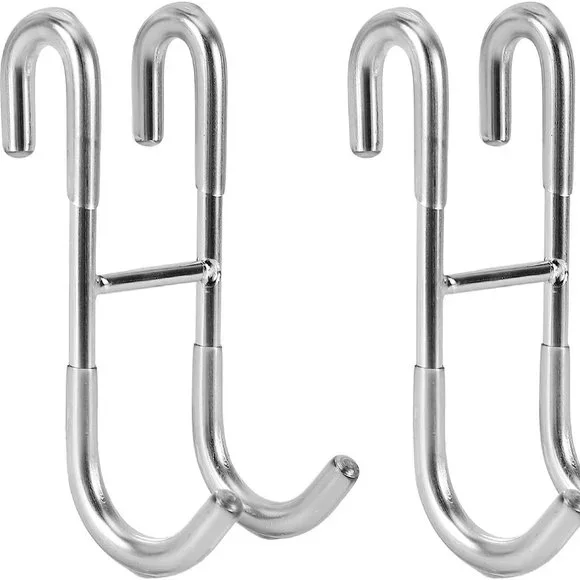 Shower Door Hooks (2-Pack), Towel Hooks