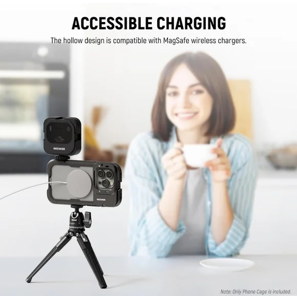 15 Pro Cage Video Rig with Dual Handles, Quick Release 67mm Filter Adapter, 17mm