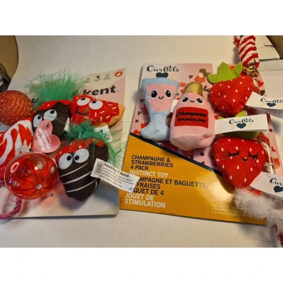 2 Cat Toys New In Packages Catnip and Instinct Toy Valentines Day Gift