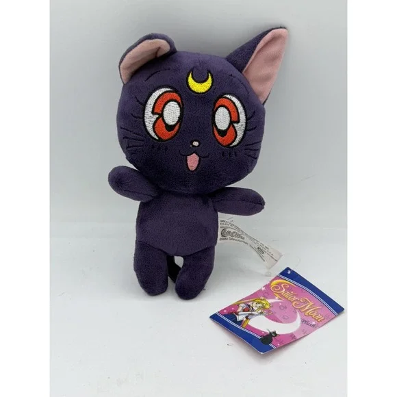 Sailor Moon Anime Luna Purple Cat Plush Toy 2020 Naoko 7