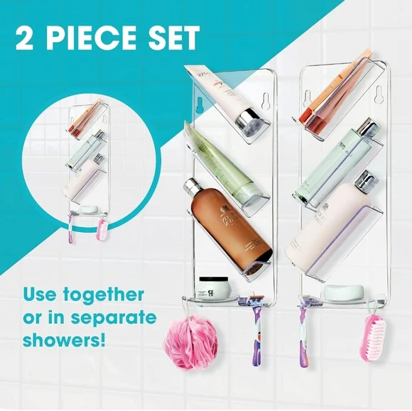 Shower Caddy Shelves Set of 2