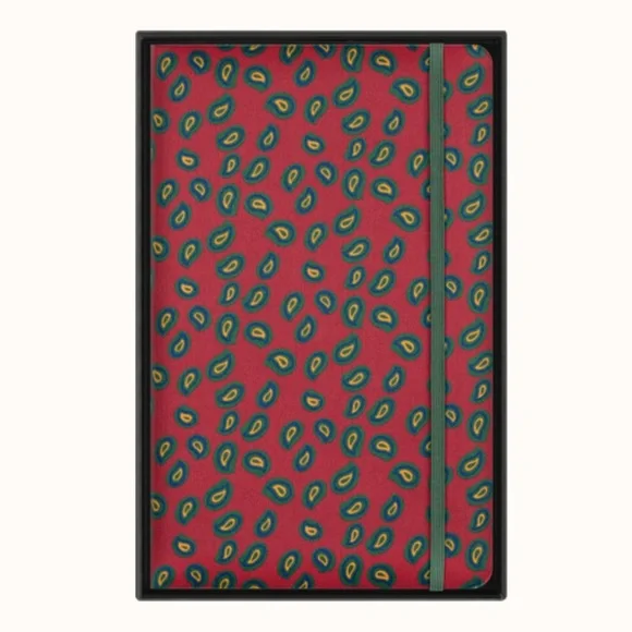 MOLESKINE LIMITED EDITION ITALIAN SILK HARDCOVER NOTEBOOK LARGE 176 Pages Red