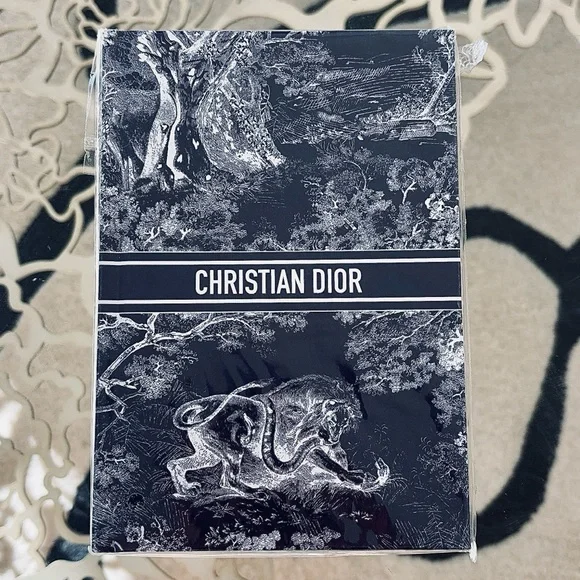 Christian Dior Blue and White Notebook Journal