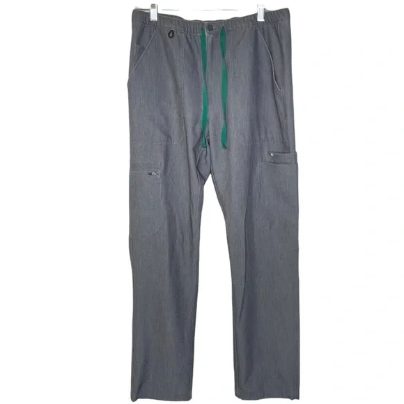 Figs Cairo cargo heather gray scrub pants sz medium
