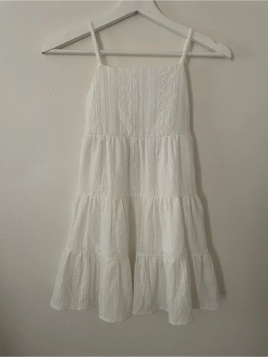 The Children's Place White Eyelet Tiered Sundress