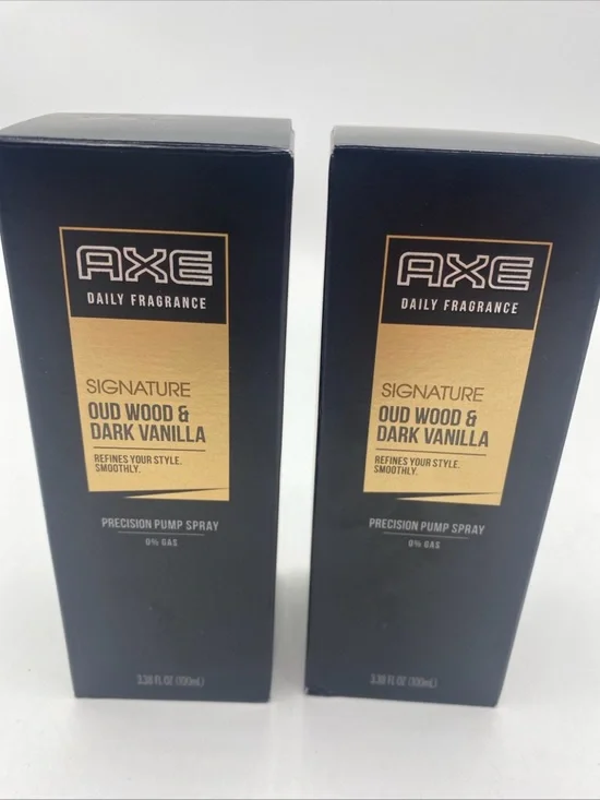 AXE Men's Signature Oud Wood & Dark Vanilla 3.38oz Daily Fragrance 2ps
