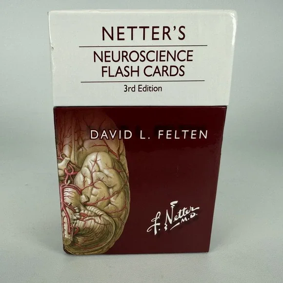 Netter's Neuroscience Flash Cards 3rd Edition by‎ David L. Felten - Used