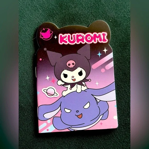 Sanrio Cute Fun Kuromi Themed Small Notebook- Great for writing notes and list