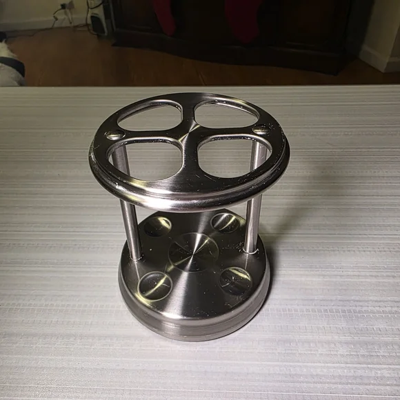 Stainless-Steel Countertop Organizer Toothbrush Holder Stand