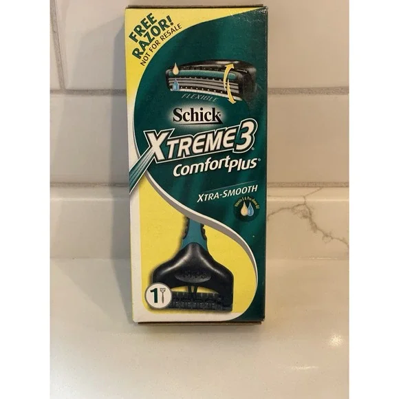 Schick Xtreme 3 Comfort Plus Razor Xtra Smooth Comfort Sample 2007‎ New Travel