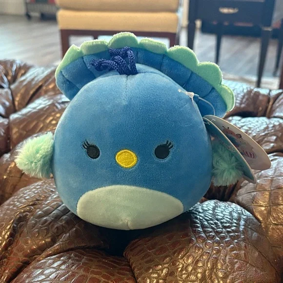Priscilla the‎ Peacock Squishmallow - Blue Plush Bird