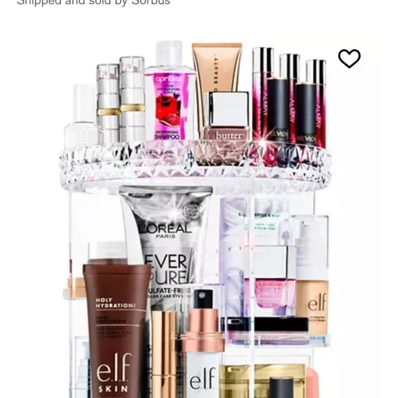 Clear Rotating Makeup Organizer