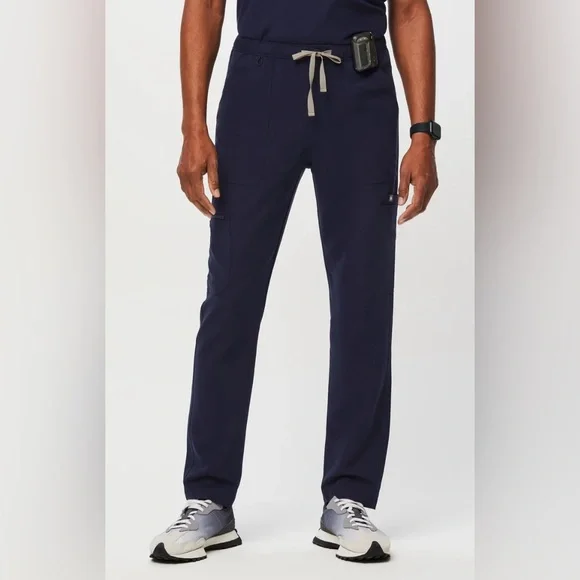 Figs Slim Cairo Cargo Scrub Pants in Navy Blue Medical Uniform Size XL