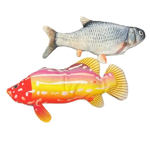 Live2Pedal Interactive Moving Flopping Fish Cat Toys