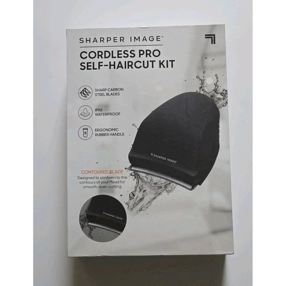 Sharper‎ Image Cordless Pro Self-Haircut Kit | Waterproof Head Shaver | New