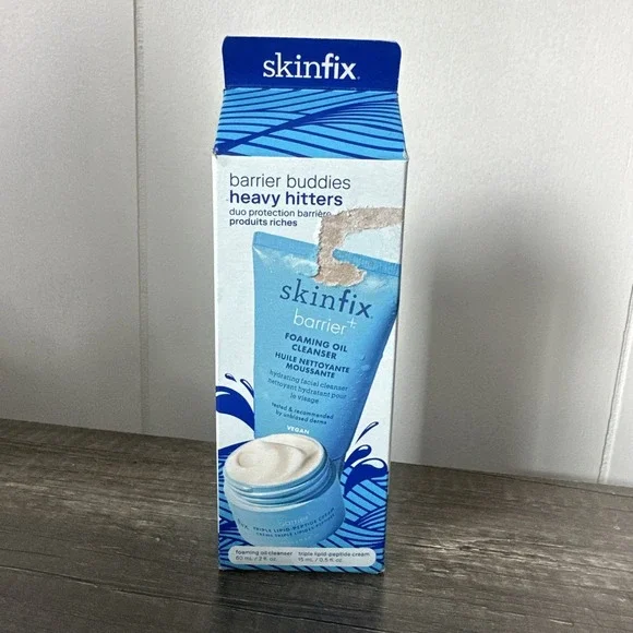 NEW Skinfix Heavy Hitters Barrier Buddies Foaming Oil Cleanser Peptide Cream‎