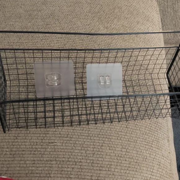 Black Wire Mesh Wall Organizer