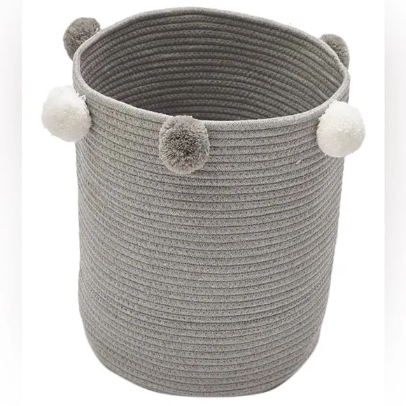 Laundry Basket Lid Storage Basket Bins Woven Heavy Duty Laundry Hamper