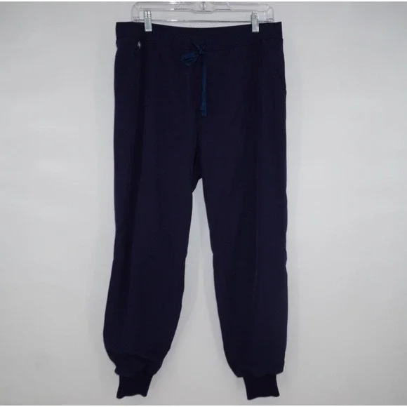 Figs Men's Tansen Jogger Scrub Lined Pants Navy Medium Short Nursing Scrubs