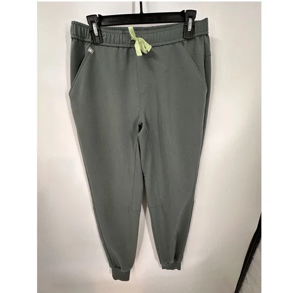 FIGS Tansen Technical Mens Scrub Jogger Pants Graphite‎ Green Small MXXSW2004