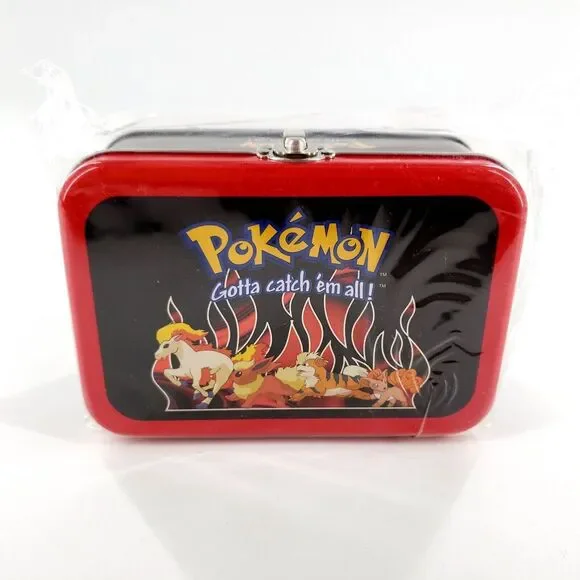 Vtg 2000 Nintendo Pokemon Gotta Catch 'Em All Red Collectors Tin 6