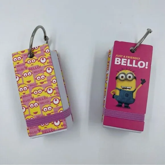 New Universal‎ Studios Minion Mini Index Cards on Rings