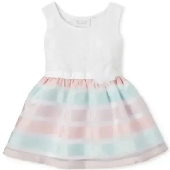 The Children's Place Whisper Pink Striped Dress