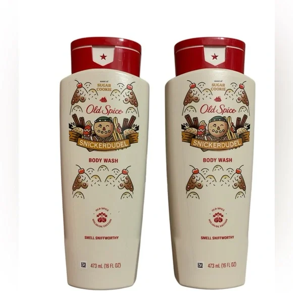 Old Spice Snickerdudel Scent Of Sugar Cookie Body Wash Limited Edition 16 oz (2)