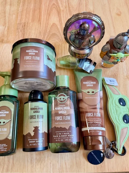 Bath & Body Works Star Wars Mandalorian Grogu Force Flow 10Piece Curated Set