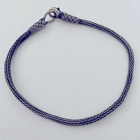 Unisex 925 silver 3mm thick chain bracelet 8.25 inches