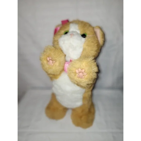 FurReal Friends Daisy Play With Me Orange Cat Plush Interactive Toy Hasbro WORKS