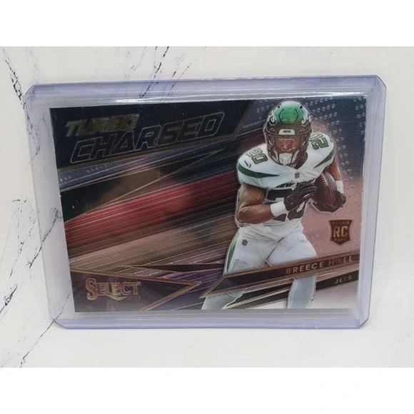 2022 Panini Select Turbocharged Breece Hall Jets Rookie Card #TUR-23